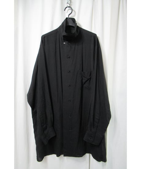 20aw yohji yamamoto pour homme スタンドカラーデザインブラウス（HR-B22-212）