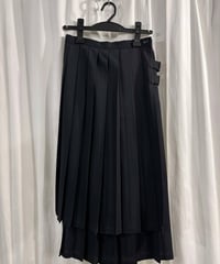 Y's yohji yamamoto プリ－ツ巻きスカート（YG-S64-103）