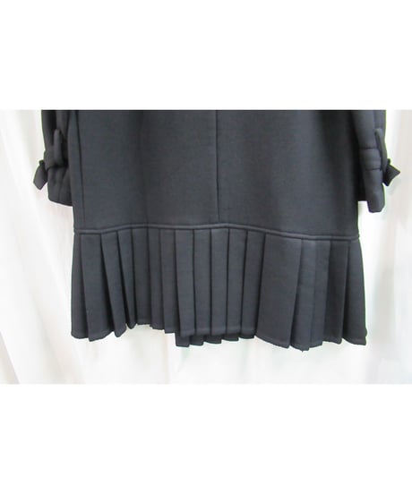 yohji yamamoto +noir 裾プリーツデザインハーフコート NP-C02-106