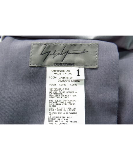 16aw yohji yamamoto pour homme パッチワークプリントデザインパンツ（HR-P70-162）