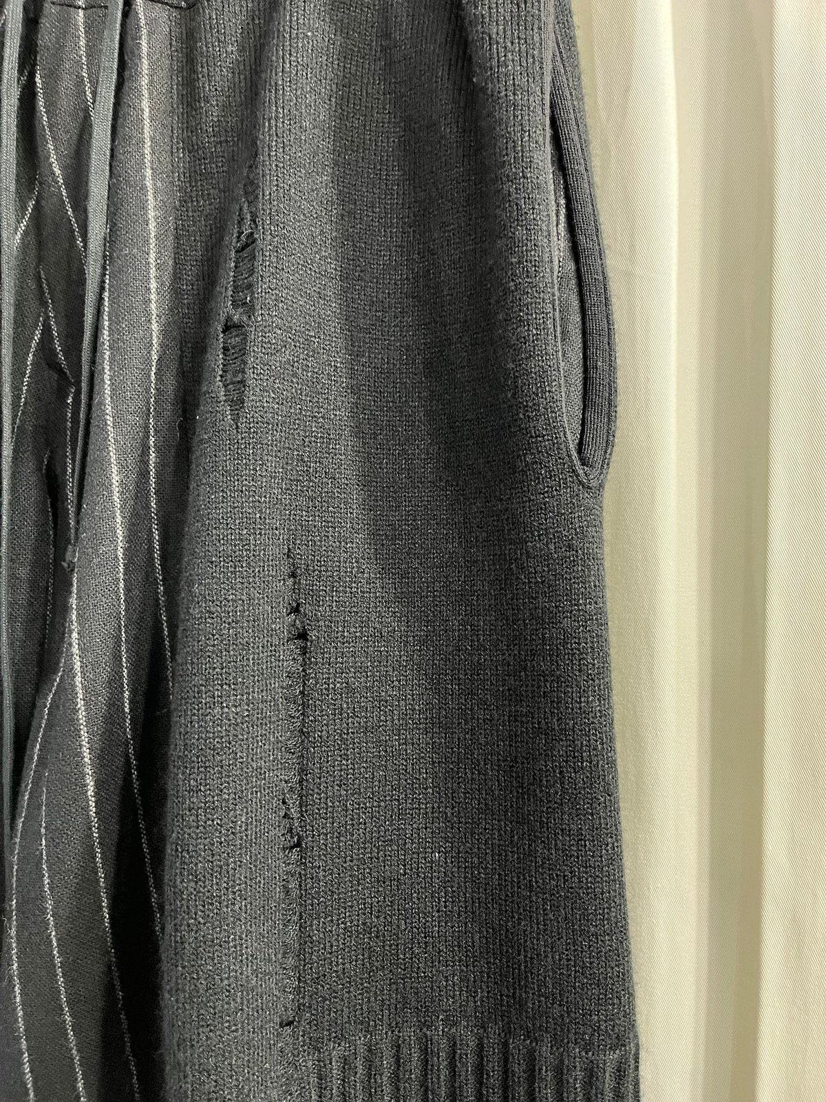 S'YTE yohji yamamoto ダメージニット切替ストライプパンツ(UV S'YTE yohji yamamoto ダメージニット切替ストライプパンツ(UV