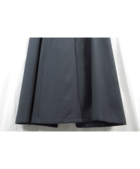 yohji yamamoto +noir グレー スナップボタンデザイン シンプルワンピース（NX-D09-101）