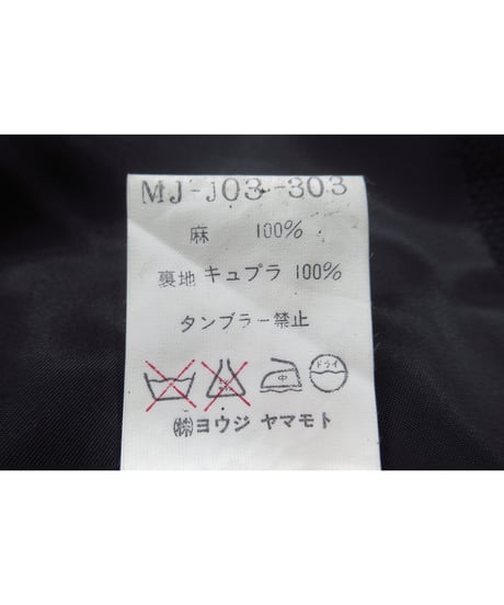 90’s Y’s for men yohji yamamoto vintage 麻 フラップポケットデザインジャケット（MJ-J03-303）