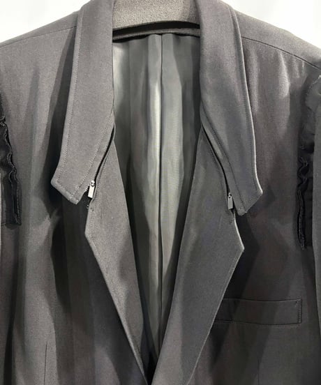 2018AW yohji yamamoto POUR HOMME デザインロングジャケット（HV-J49-100）