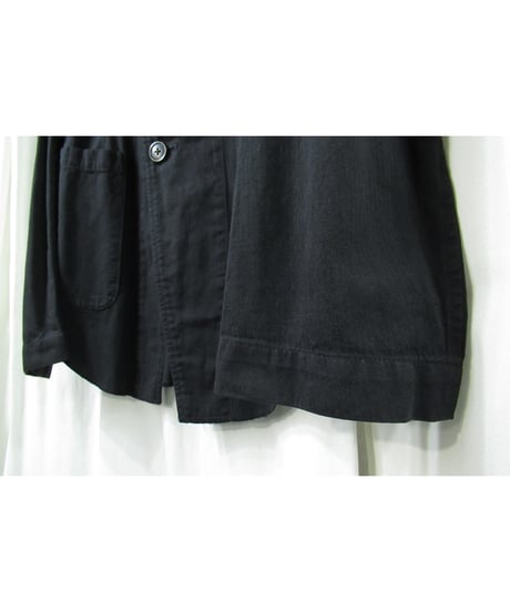 16ss yohji yamamoto pour homme 綿 麻 燕尾デザインジャケット（HO-J77-057）