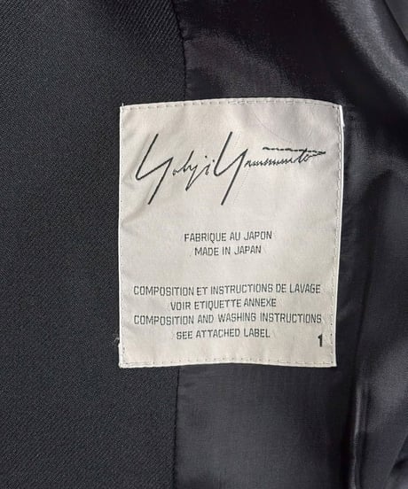 2009AW yohji yamamoto femme 片側プリーツジャケット（FZ-J06-533）