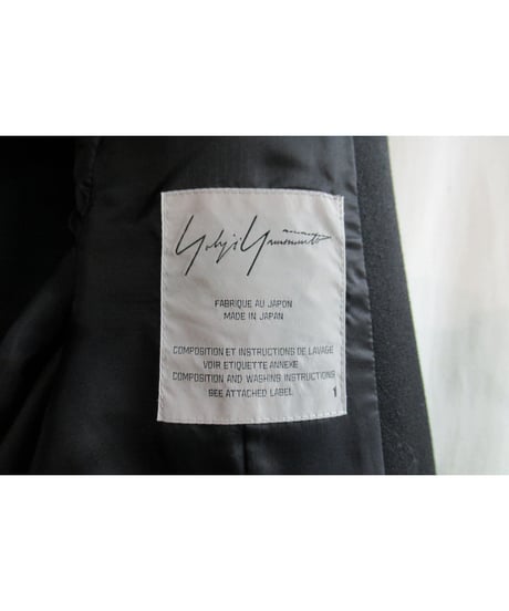 07aw yohji yamamoto femme ボタンレスデザインジャケット FX-J41-100