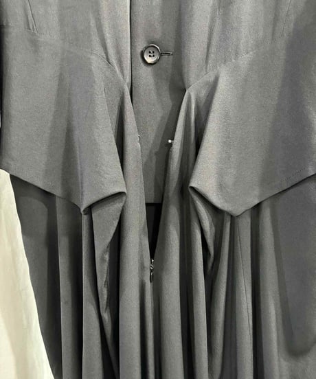 yohji yamamoto +NOIR シルクデザインワンピース（NE-D03-400）