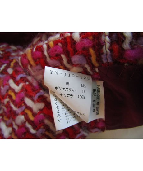 Y's yohji yamamoto ニット千鳥ショートジャケット YN-J12-126