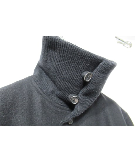 90’s Y’s for men yohji yamamoto pour homme vintage 襟リブニット切替えデザイン ロングコート （MG-C04-119）