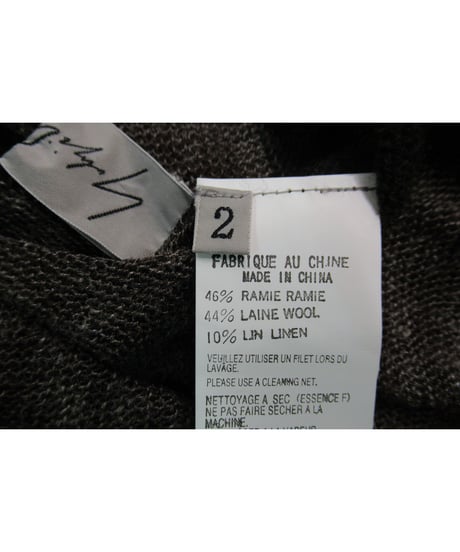新品 09ss yohji yamamoto femme ボーダーデザインニット FV-K10-352