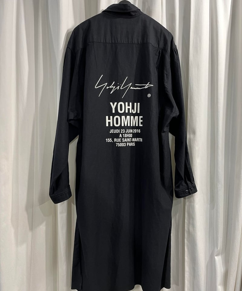 2017SS yohji yamamoto pour homme ロングブラウス(HD-B99 2017SS yohji yamamoto pour homme ロングブラウス(HD-B99
