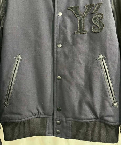 Y's yohji yamamoto X NEW ERA 袖レザー切替えスタジャン（YB-Y01-100）