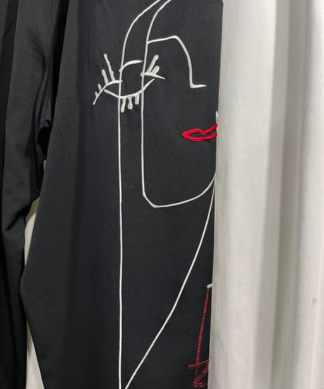 2022SS yohji yamamoto pour homme リエ刺繡パンツ（HG-P24-108）