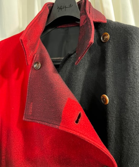 2018AW yohji yamamoto pour homme グラフィックドレスコート（HV-D44-816）