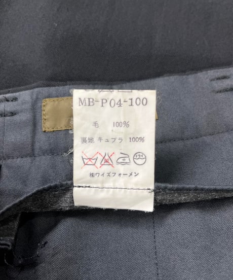 90’s Y’s for men yohji yamamoto vintage ２タック シンプルテーパードパンツ（MB-P04-100）