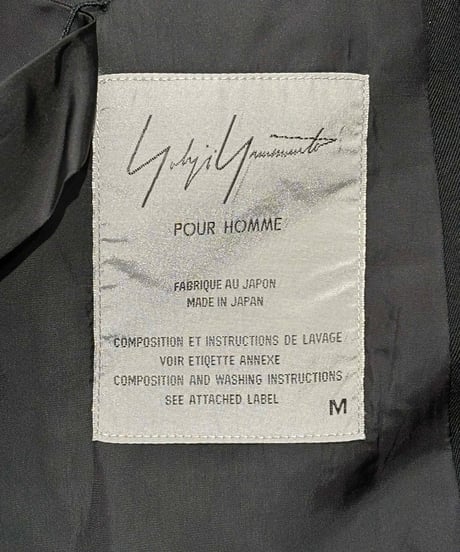 1995SS yohji yamamoto pour homme vintage ダブルジャケット（HB-J48-104）