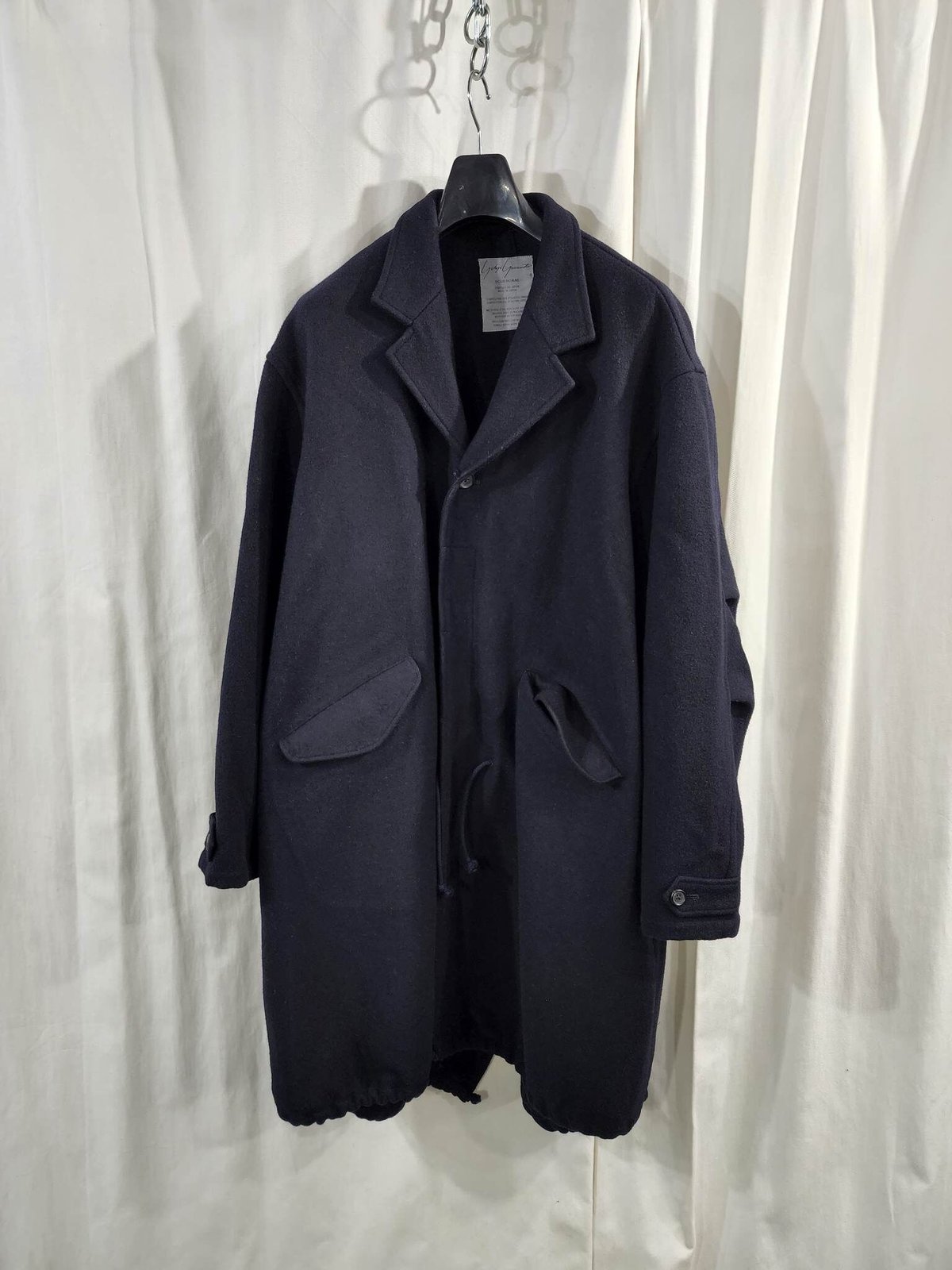 1980's yohji yamamoto pour homme 丸文字 紺 モッズコート