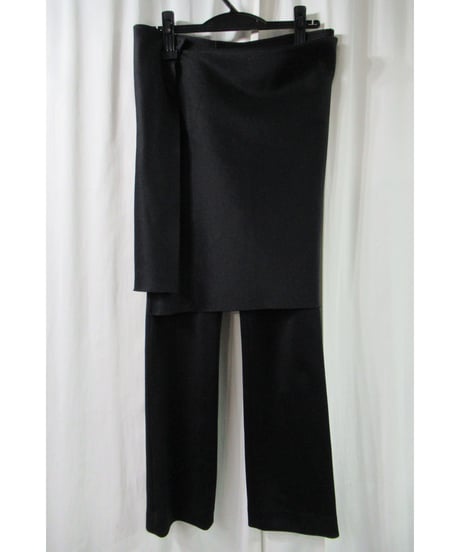 01aw yohji yamamoto femme 巻きスカート付パンツ FV-P21-905