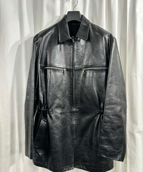 1998AW yohji yamamoto pour homme vintage レザージップアップジャケット（HY-J07-735）