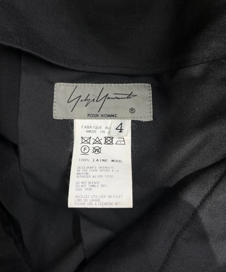2017SS yohji yamamoto pour homme プリントサスペンダーパンツ（HD-P92-818）
