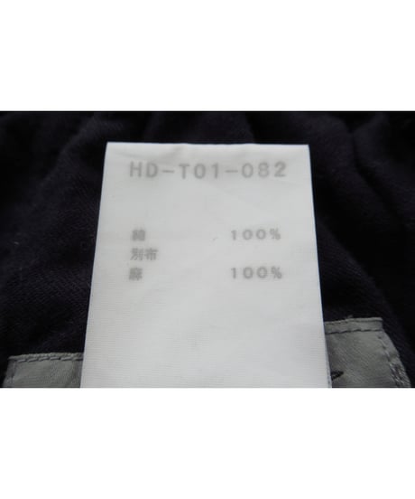17ss yohji yamamoto pour homme サイドデザイン クロップドワイドパンツ（HD-T01-082）
