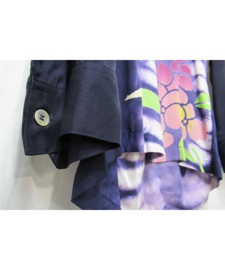 激レア 95ss yohji yamamoto pour homme vintage プリントデザインブラウス（HB-B07-826）