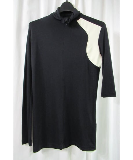 02aw yohji yamamoto femme 袖アシメトリーデザインカットソー FV-T83-620