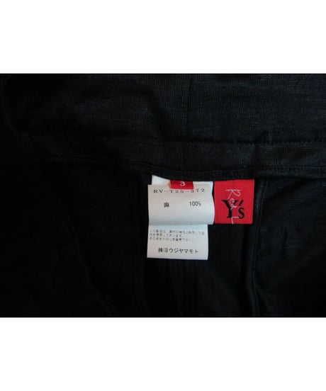 Y's Red Label yohji yamamoto 麻ストレートパンツ RV-T25-372