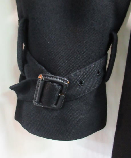 yohji yamamoto +noir 裾プリーツデザインハーフコート NP-C02-106