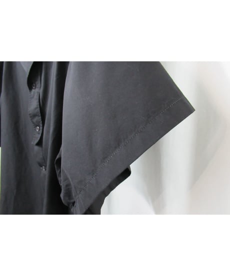 yohji yamamoto +noir デザイン半袖ブラウス（ND-B01-001）