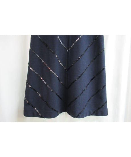 AD1999 tricot COMME des GARCONS スパンコールデザイン台形スカート TS-07002S