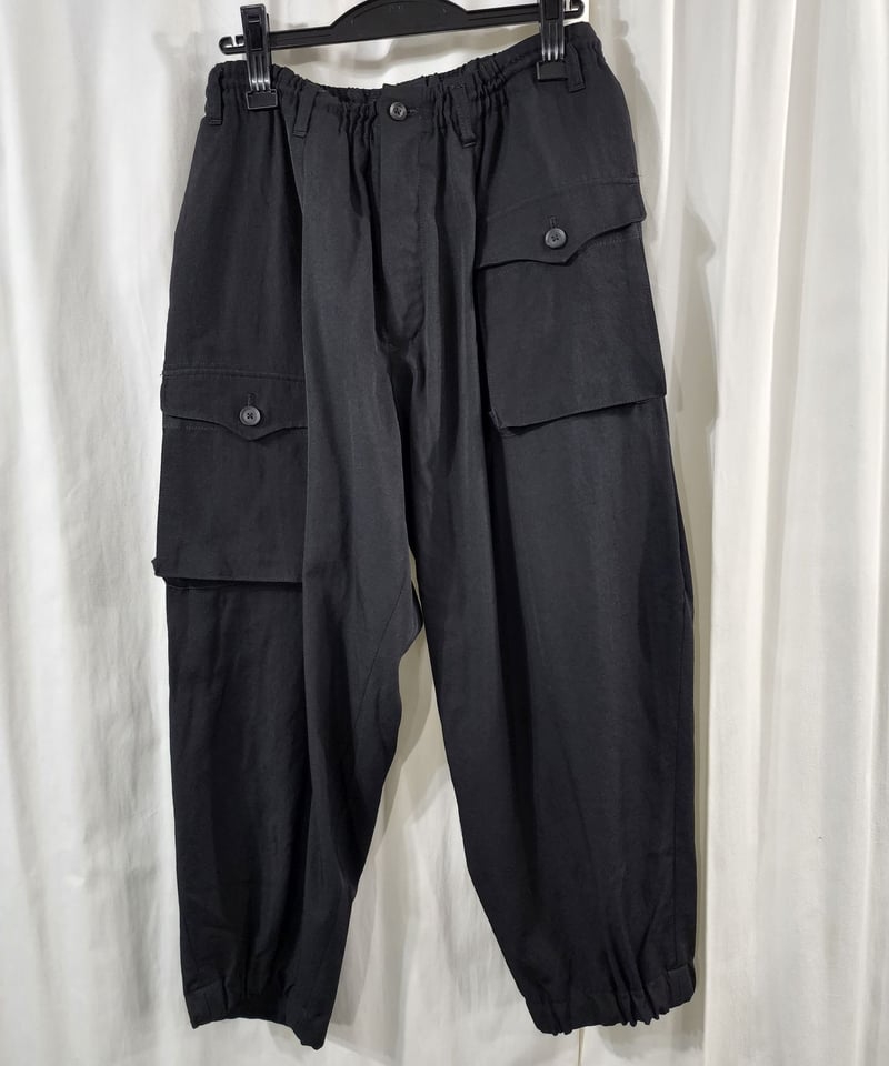19aw yohji yamamoto pour homme 黒デザインミリタリーパンツ (H 19aw yohji yamamoto pour homme 黒デザインミリタリーパンツ (H