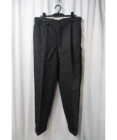 95aw yohji yamamoto pour homme vintage 鹿鳴館期 グレーストライプダメージ加工セットアップ（HE-J64-119）