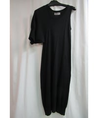 09ss 新品 yohji yamamoto femme 変形デザイン片袖ロングニット FV-K12-094