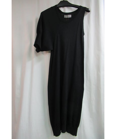 09ss 新品 yohji yamamoto femme 変形デザイン片袖ロングニット FV-K12-094