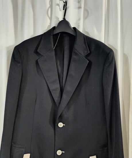 04ss yohji yamamoto pour homme  セットアップカラー釦スーツ  (HZ-J72-100)