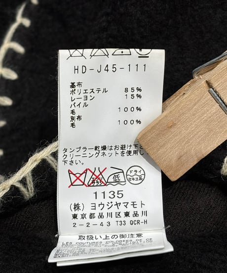 2012AW yohji yamamoto pour homme ステッチジャケット （HD-J45-111）