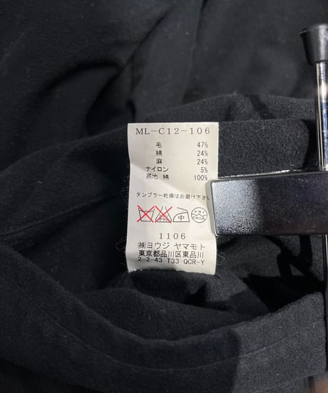 Y's yohji yamamoto フーテッドコート（ML-C12-106）