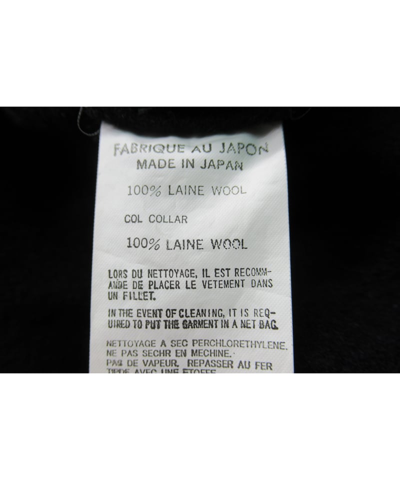 00aw yohji yamamoto pour homme 縮絨 襟ニットデザイン