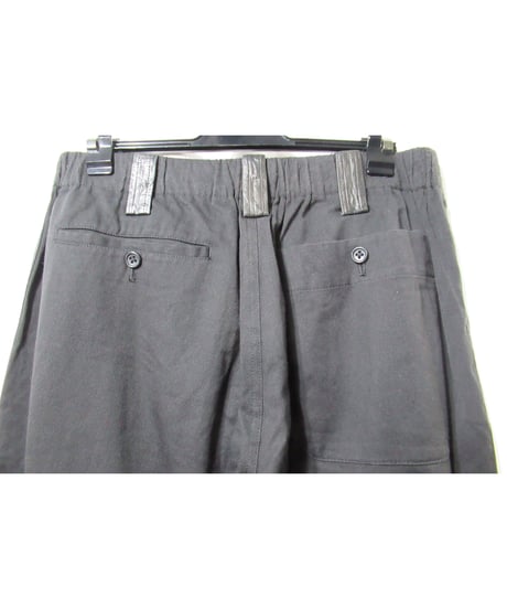 Y’s for men yohji yamamoto ウエストレザー切替え  バックポケットデザイン ストレートワイドパンツ（ML-P08-220）