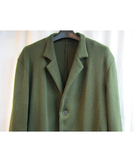 Y's yohji yamamoto カーキ ニットロングジャケット YV-J01-157