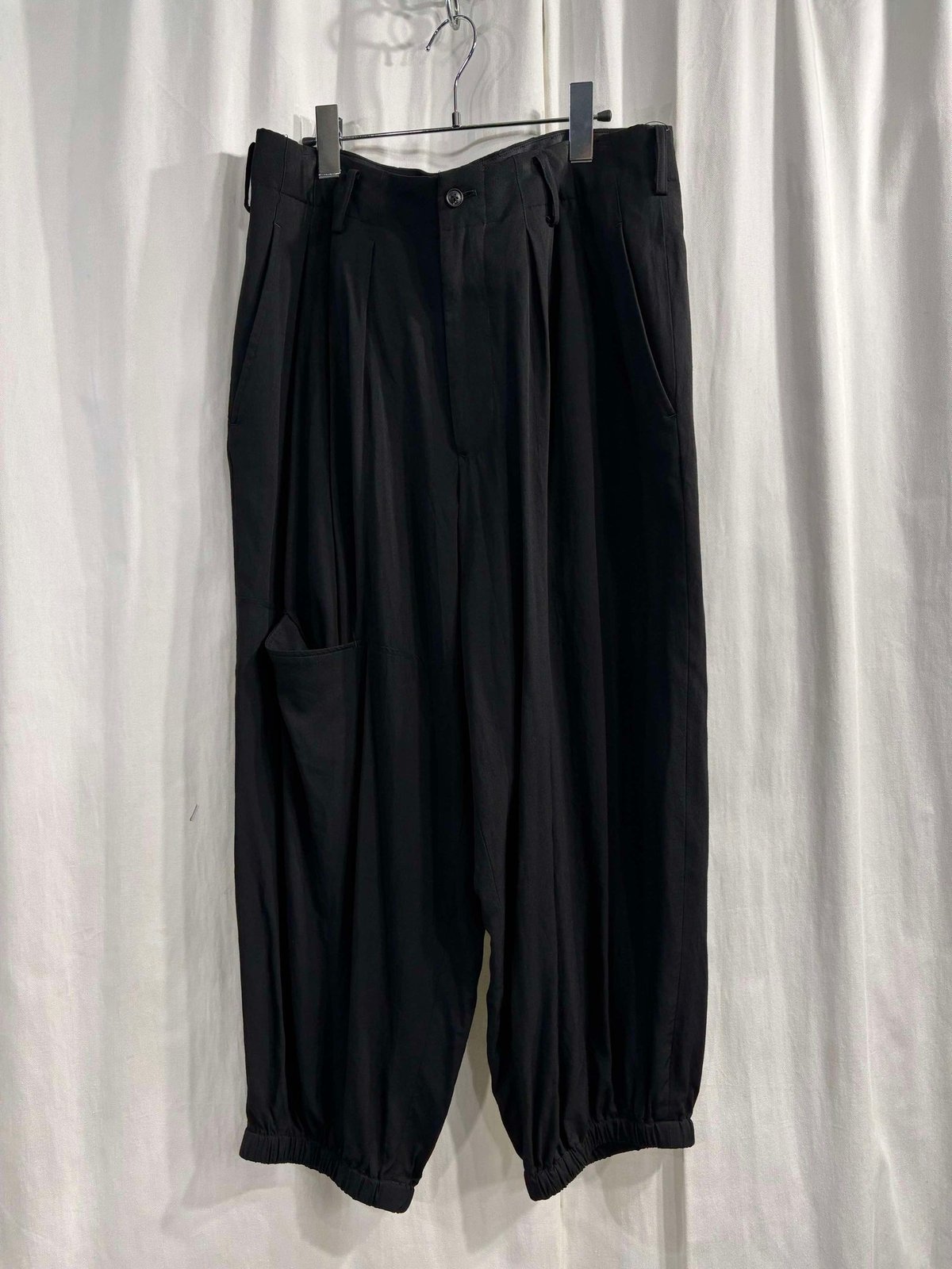 Yohji Yamamoto POUR HOMME 2017SS パンツ 2017ss yohji yamamoto pour homme 黒 デザインパンツ （HD-