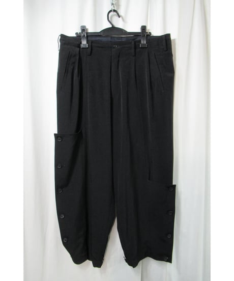 17ss yohji yamamoto pour homme  多釦 アシメリーデザインパンツ（HD-P60-500）