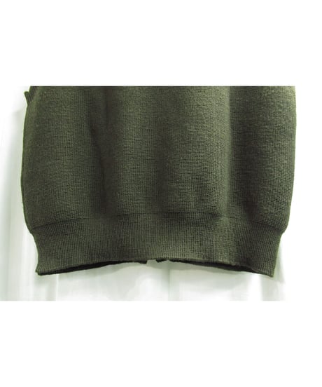 95aw yohji yamamoto pour homme vintage 鹿鳴館期 カーキ ニットベスト（HE-K13-191）