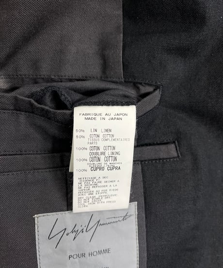 2010SS yohji yamamoto pour homme 3釦デザインジャケット（HJ-J18-323）
