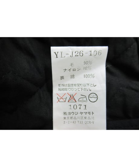 Y's yohji yamamoto ステッチデザインショートジャケット YL-J26-106