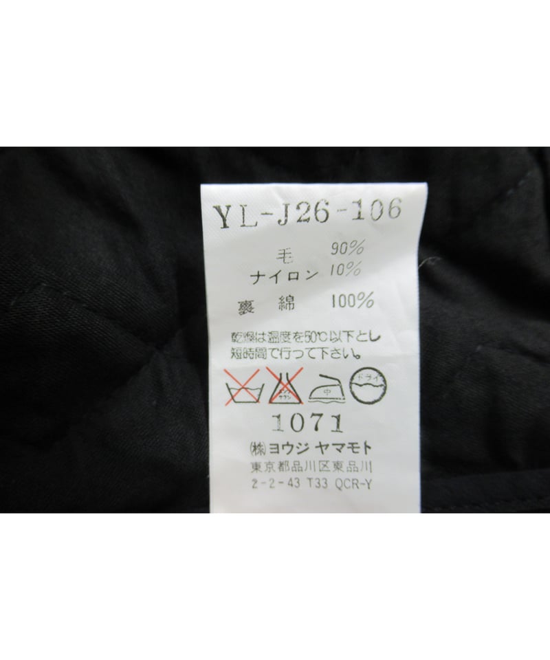 Y's yohji yamamoto ステッチデザインショートジャケット YL-J26-106