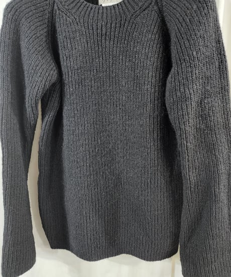 1997aw yohji yamamoto femme 黒 シンプルニット (FI-K29-930)