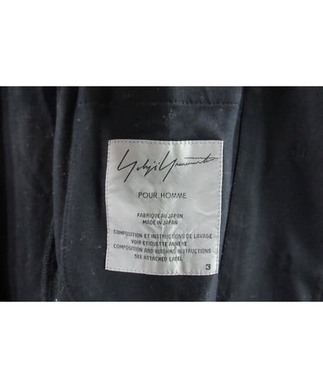 14ss yohji yamamoto pour homme チャイナボタン カットソージャケット HG-J20-012